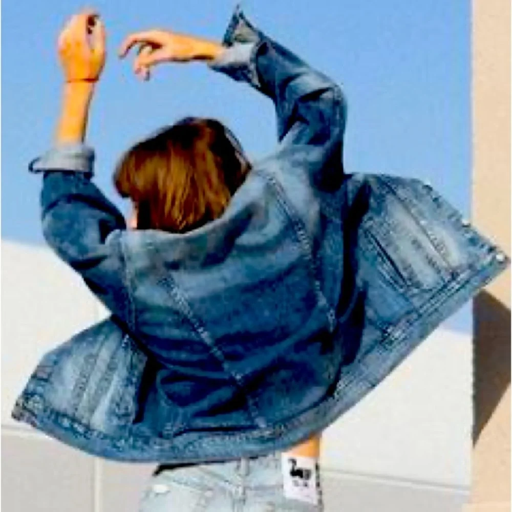 Sandrine Rose xFree People ‘Tres Cool’ Oversized Denim Jacket Size Extra Small - Picture 2 of 8